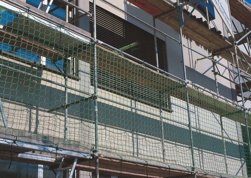 Brick Guardrail Net in green