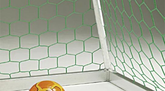 Siatka na bramkę do piłki nożnej o oczkach heksagonalnych „World Cup” (ø 3,5 mm)