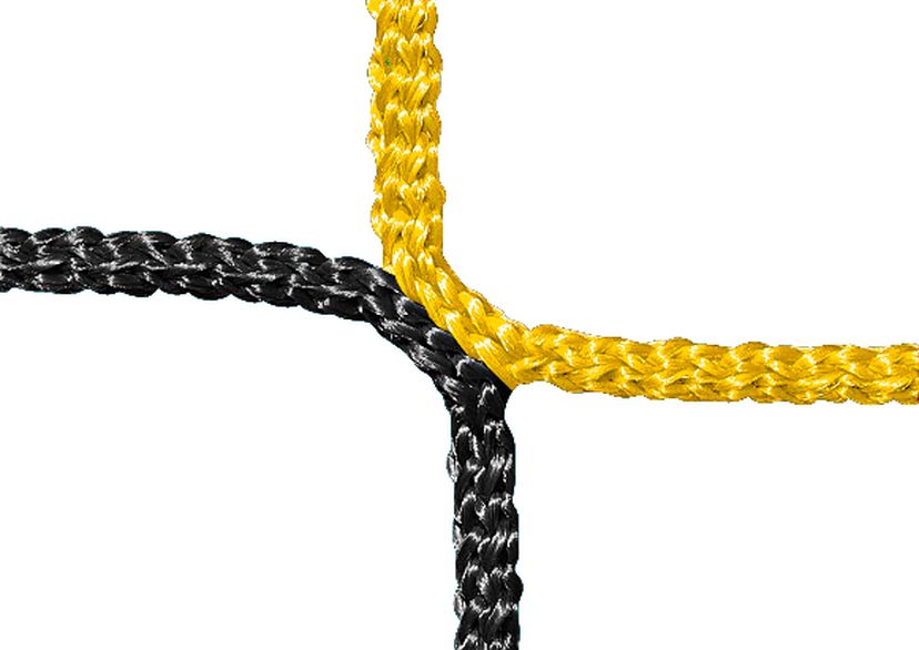 Knoten, PP 4 mm, schwarz/gelb, Detailbild