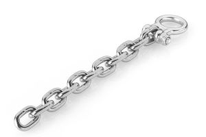 Stainless steel M8 chain shackle, incl. chain 