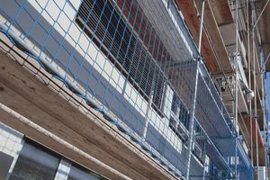 Brick Guardrail Net in green